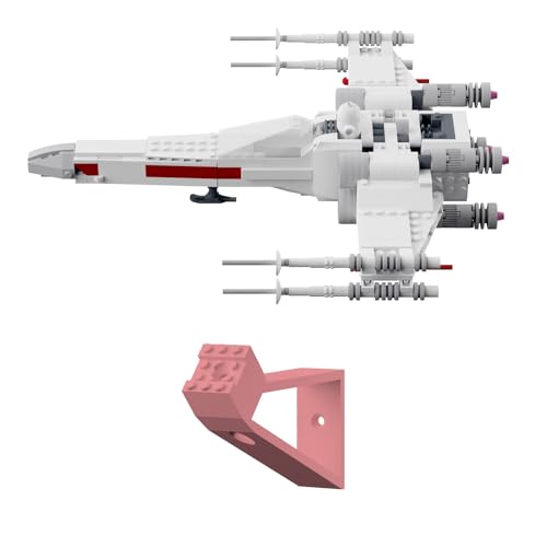 Wandhalterung kompatibel für Lego Star Wars 75301 Luke X-Wing Fighter - Pink von fossi3D