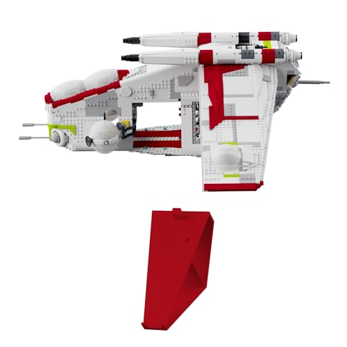 Wandhalterung kompatibel für Lego Star Wars 75309 Republic Gunship - Rot von fossi3D