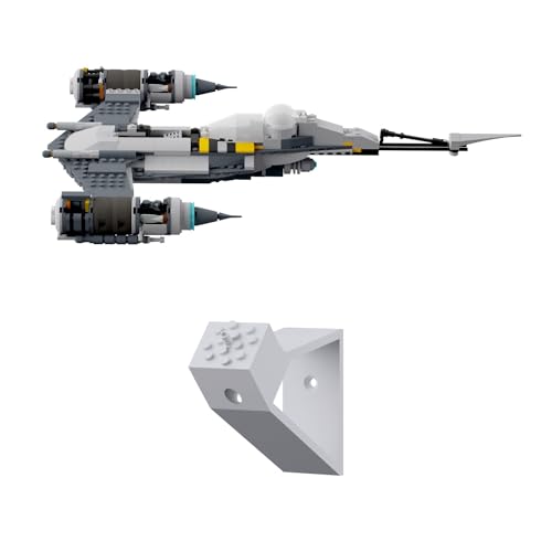 Wandhalterung kompatibel für Lego Star Wars 75325 Starfighter Display - Weiß von fossi3D