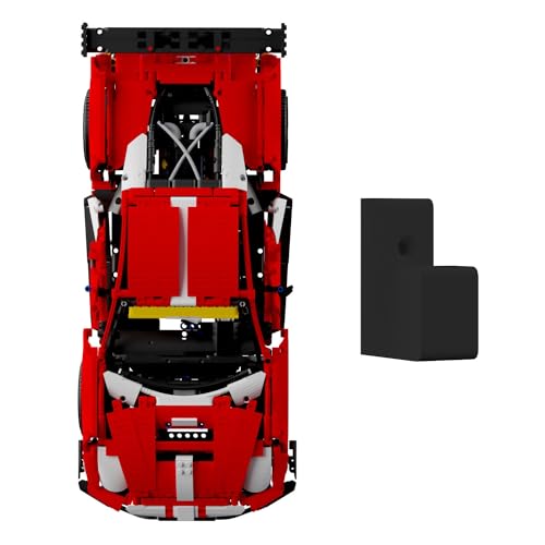 Wandhalterung kompatibel für Lego Technic 42125 Ferrari 488 GTE Model - Schwarz von fossi3D
