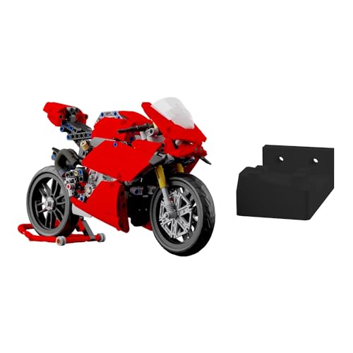 Wandhalterung kompatibel für Lego Technik 42107 Ducati Panigale V4 R - Schwarz von fossi3D