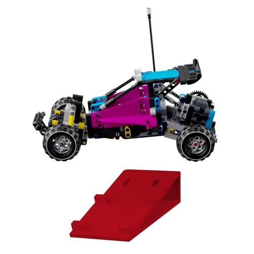 Wandhalterung kompatibel für Lego Technik 42124 Off-Road Buggy Display - Rot von fossi3D