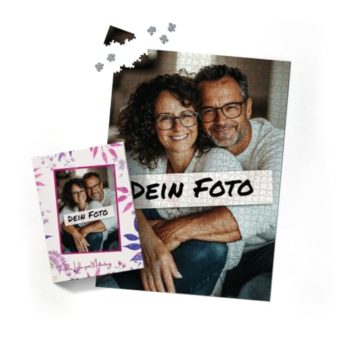 Fotopuzzle mit eigenem Bild - Puzzle selbst gestalten 1000 Teile Hochformat - Schachtel Muttertag - mit Foto personalisiert - Geschenk Muttertag von fotobar