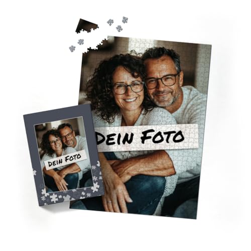 Fotopuzzle mit eigenem Bild - Puzzle selbst gestalten 1000 Teile Hochformat - Schachtel Puzzleteile - Geschenk Geburtstag - Puzzle 1000 Teile Hoch von fotobar