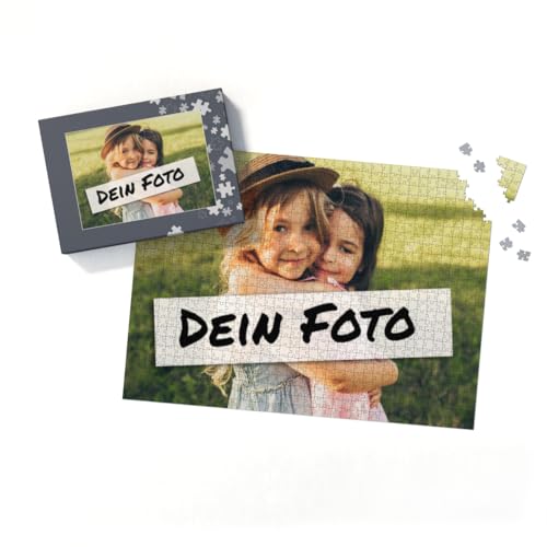 Fotopuzzle Mit Eigenem Bild - Selbst Gestalten 1000 Teile - Schachtel Puzzleteile - Puzzle Mit Foto - Geschenk Geburtstag Quer von fotobar