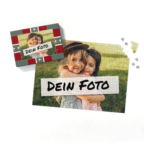 Fotopuzzle mit eigenem Bild - Puzzle selbst gestalten 2000 Teile Querformat - Schachtel Xmas - mit Foto personalisiert - Geschenk Weihnachten von fotobar