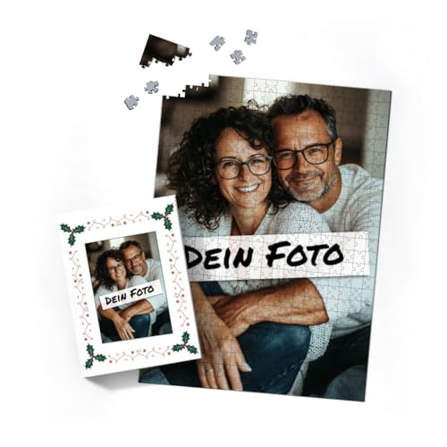 Fotopuzzle mit eigenem Bild - Puzzle selbst gestalten 500 Teile Hochformat - Schachtel Weihnachtsbordüre - mit Foto personalisiert - Geschenk Weihnachten Fotopuzzle mit eigenem Bild - Puzzle selbst gestalten 500 Teile Hochformat - Schachtel Weihnachtsbordüre - mit Foto personalisiert - Geschenk Weihnachten von fotobar