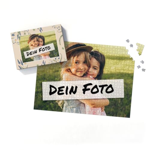 Fotopuzzle mit eigenem Bild - Puzzle selbst gestalten 1000 Teile - Schachtel Sommerwiese - mit Foto personalisiert - Geschenk Geburtstag von fotobar