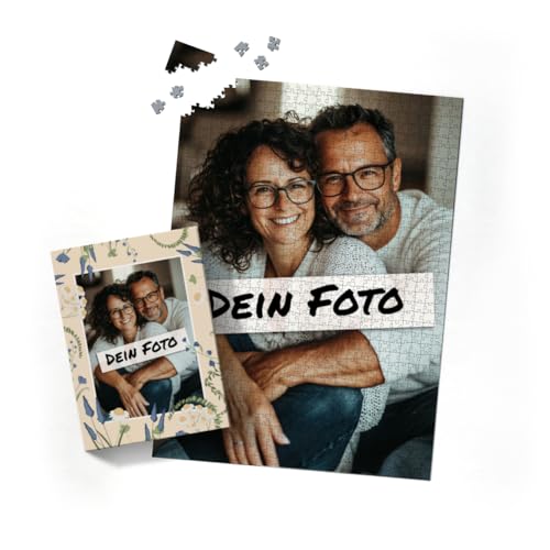 Fotopuzzle mit eigenem Bild - Puzzle selbst gestalten 2000 Teile Hochformat - Schachtel Sommerwiese - mit Foto personalisiert - Geschenk Geburtstag von fotobar