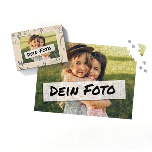 Fotopuzzle mit eigenem Bild - Puzzle selbst gestalten 2000 Teile Querformat - Schachtel Sommerwiese - mit Foto personalisiert - Geschenk Geburtstag von fotobar