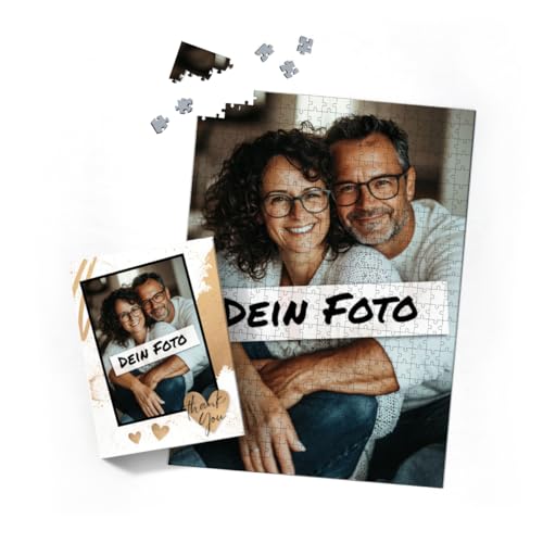 Fotopuzzle mit eigenem Bild - Puzzle selbst gestalten 500 Teile Hochformat - Schachtel Thank You - mit Foto personalisiert - Geschenk Geburtstag, Dankeschön, Freundschaft Fotopuzzle mit eigenem Bild - Puzzle selbst gestalten 500 Teile Hochformat - Schachtel Thank You - mit Foto personalisiert - Geschenk Geburtstag, Dankeschön, Freundschaft von fotobar