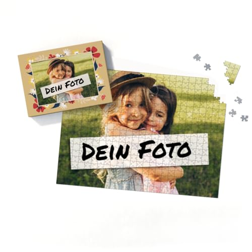 Fotopuzzle mit eigenem Bild - Puzzle selbst gestalten 500 Teile - Schachtel Flowers - mit Foto personalisiert - Geschenk Geburtstag, Muttertag Fotopuzzle mit eigenem Bild - Puzzle selbst gestalten 500 Teile - Schachtel Flowers - mit Foto personalisiert - Geschenk Geburtstag, Muttertag von fotobar