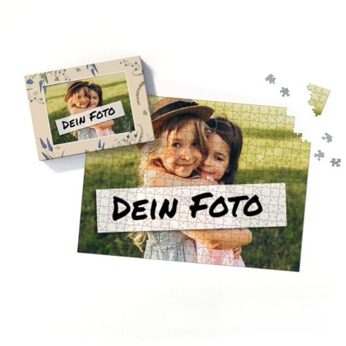 Fotopuzzle mit eigenem Bild - Puzzle selbst gestalten 500 Teile - Schachtel Sommerwiese - mit Foto personalisiert - Geschenk Geburtstag von fotobar