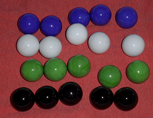 Glasmurmeln 25 mm, 20 Stück Glasmurmeln 25 mm, 20 Stück von franjos