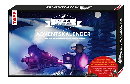 Escape Adventures Adventskalender – Der mystische Express: Rätsel für 24 Tage – mit geheimnisvollen Objekten und digitalen Extras – ab 10 Jahren von frech verlag