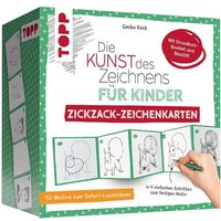 Die Kunst des Zeichnens für Kinder Zickzack-Zeichenkarten von frechverlag GmbH