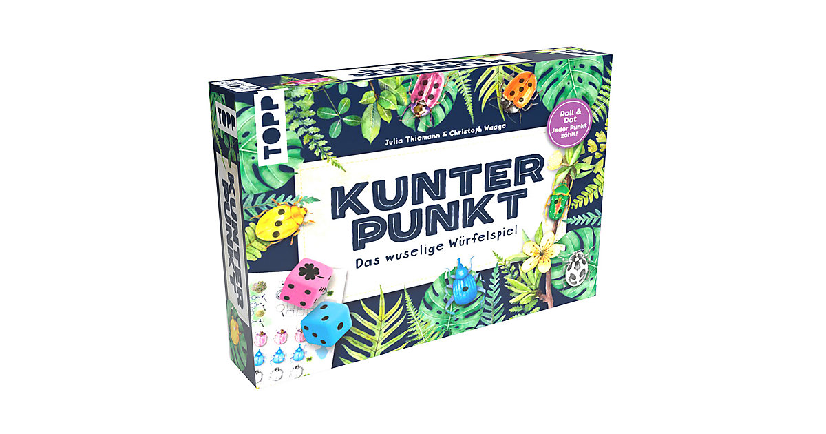 Kunterpunkt - Das wuselige Würfelspiel. Roll & Write-Spiel Kenner und Käfer-Fans Kinder Kunterpunkt - Das wuselige Würfelspiel. Roll & Write-Spiel Kenner und Käfer-Fans Kinder von frechverlag