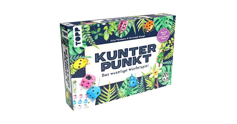 Kunterpunkt - Das wuselige Würfelspiel. Roll & Write-Spiel Kenner und Käfer-Fans  Kinder von frechverlag