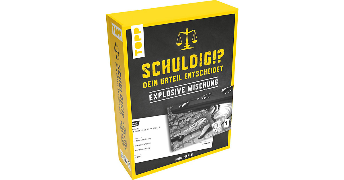 Schuldig?! Dein Urteil entscheidet - Explosive Mischung. - Ein Krimispiel in 5 spannenden Abschnitten, die Gerichtsverhandlung am Spieltisch Schuldig?! Dein Urteil entscheidet - Explosive Mischung. - Ein Krimispiel in 5 spannenden Abschnitten, die Gerichtsverhandlung am Spieltisch von frechverlag