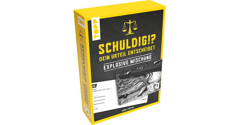 Schuldig?! Dein Urteil entscheidet - Explosive Mischung. - Ein Krimispiel in 5 spannenden Abschnitten, die Gerichtsverhandlung am Spieltisch von frechverlag