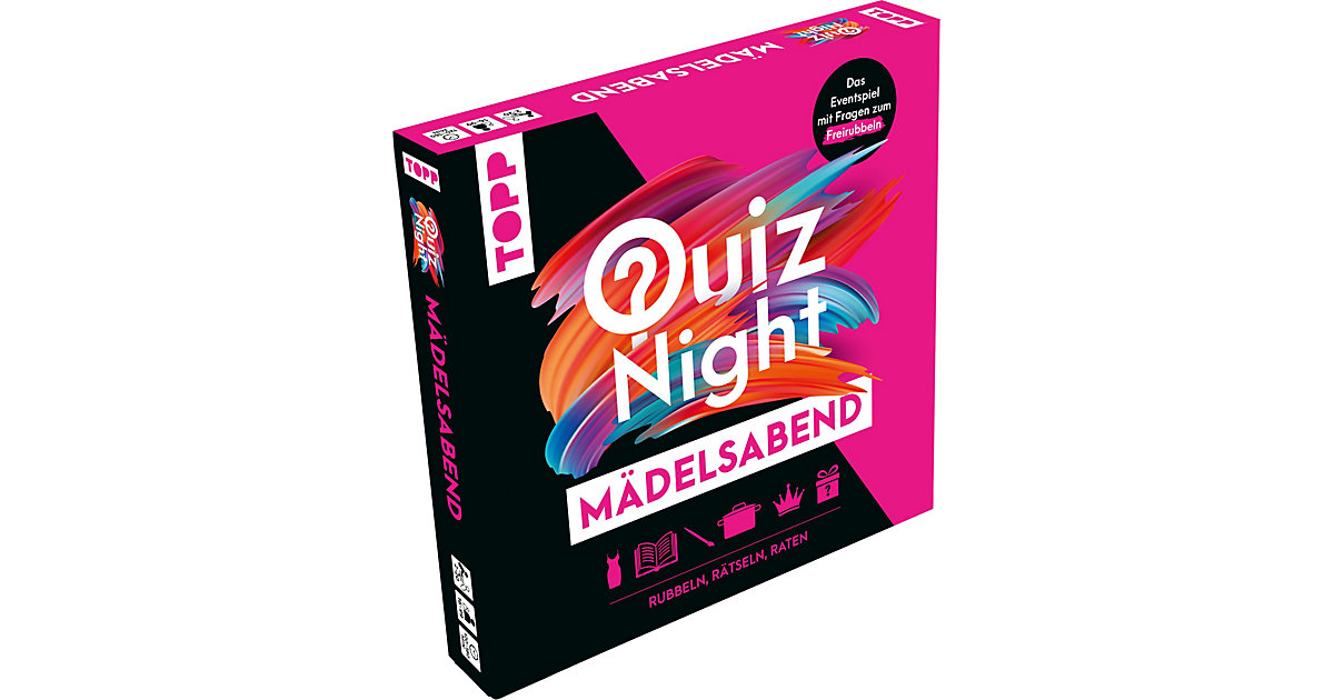 TOPP Quiznight - Mädelsabend: RUBBELN, RÄTSELN, RATEN TOPP Quiznight - Mädelsabend: RUBBELN, RÄTSELN, RATEN von frechverlag