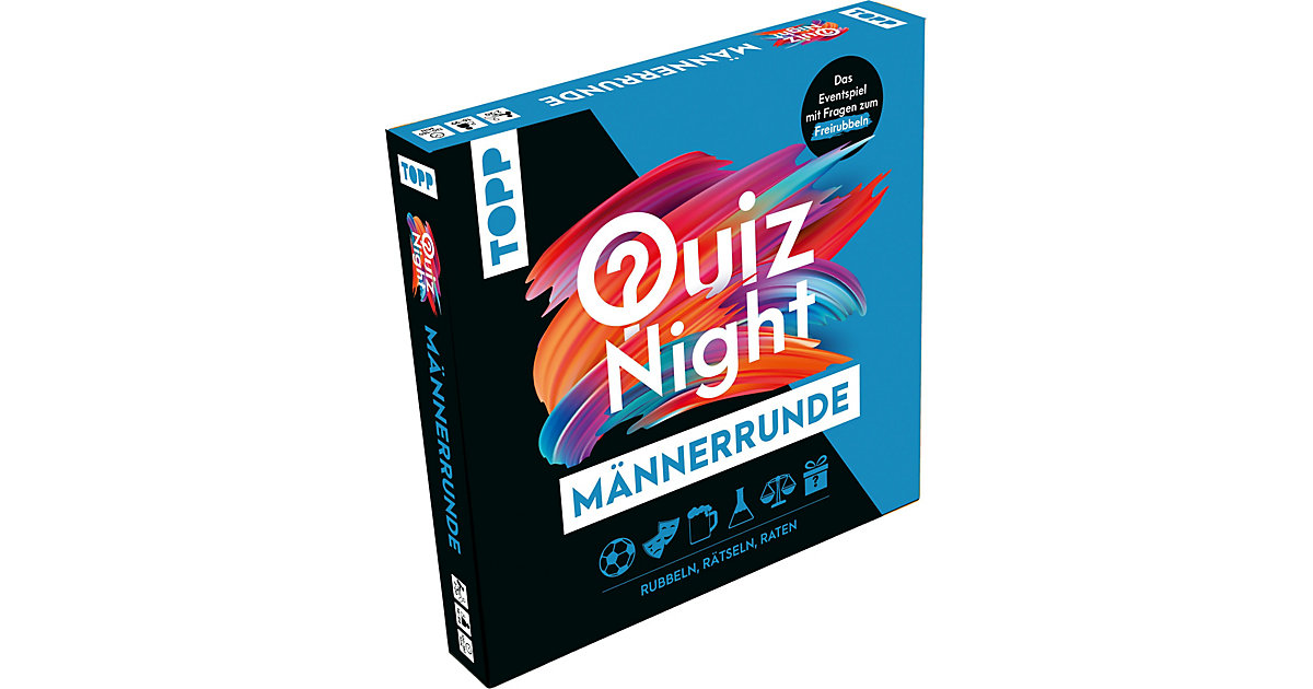 TOPP Quiznight - Männerrunde: RUBBELN, RÄTSELN, RATEN TOPP Quiznight - Männerrunde: RUBBELN, RÄTSELN, RATEN von frechverlag