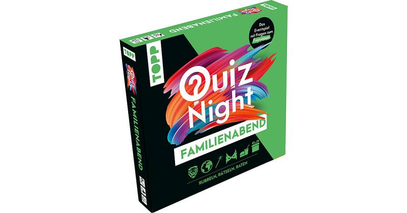 TOPP Quiznight: Familienabend - RUBBELN, RÄTSELN, RATEN von frechverlag