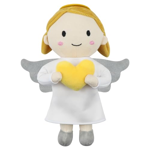free-space Engel-Plüschpuppe, Taufgeschenk für Junge/Mädchen, Schutzengel-Puppe, Spielzeug (Angel Doll (Girl)) von free-space