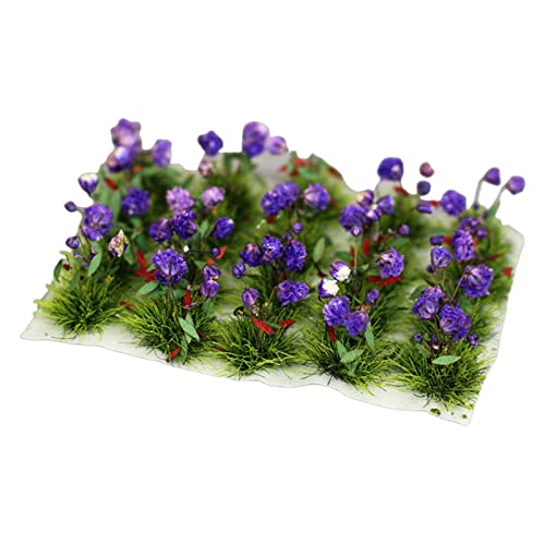 freneci DIY Mini Simulation Blume Cluster Modelleisenbahn Fee Garten Architektur Landschaft Gelände Gras Bausatz Sand Tisch Diorama Layout - Tulpe von Freneci
