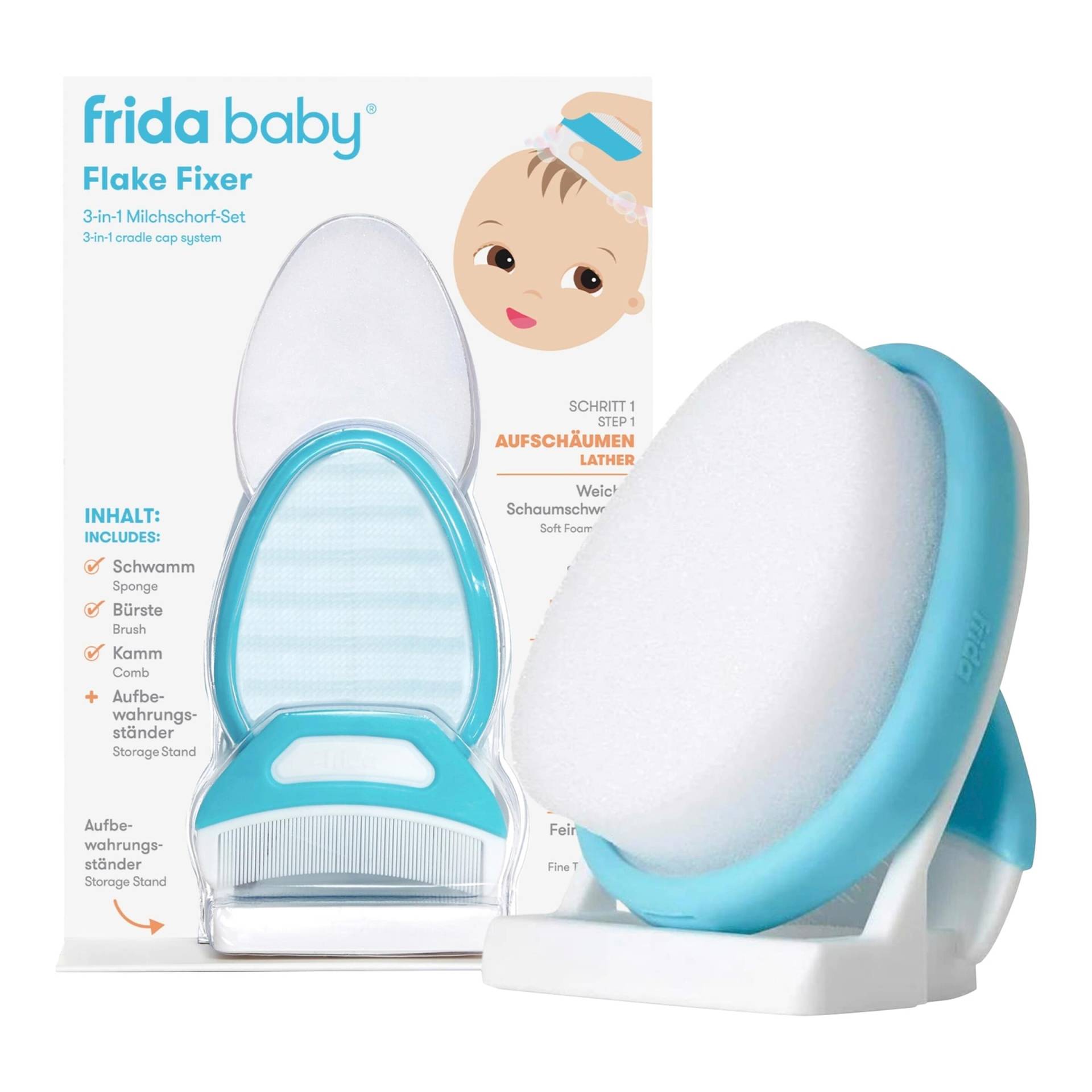 Frida Baby 3 in 1 Milchschorf Set FlakeFixer Frida Baby 3 in 1 Milchschorf Set FlakeFixer von frida baby