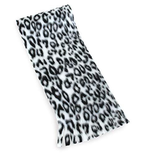 fries Plüschschal Leopard Weiss Schneeleoparde Animalprint von FRIES