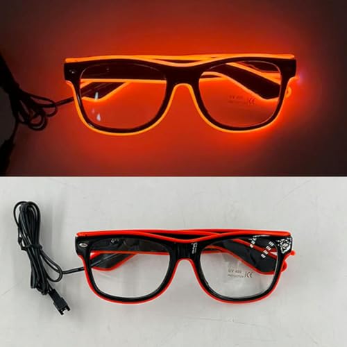 frissin Lustige Brille Kostüm Requisiten Alien Sonnenbrille für Damen Herren Schwarze Linse Jungen Mädchen Brillen Leuchtende Brille für Halloween von frissin