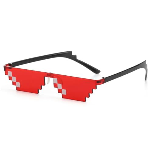 frissin Lustige Mosaik-Sonnenbrille Thug Life Sonnenbrille Pixel Schwarz Retro Gamer Roboter Sonnenbrille Geburtstag Party Cosplay Gefälligkeiten frissin Lustige Mosaik-Sonnenbrille Thug Life Sonnenbrille Pixel Schwarz Retro Gamer Roboter Sonnenbrille Geburtstag Party Cosplay Gefälligkeiten von frissin