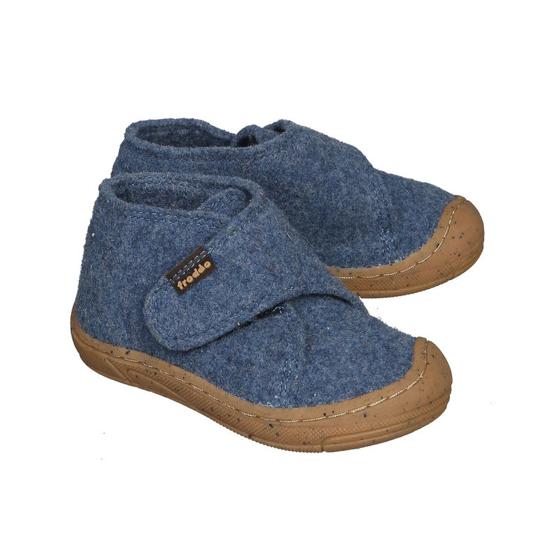 Klett-Hausschuh MINNI WOOLY in denim von froddo®