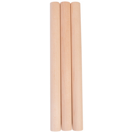 fromWOOD runder Stab Birke 16mm 20cm - 3 Stk von fromWOOD