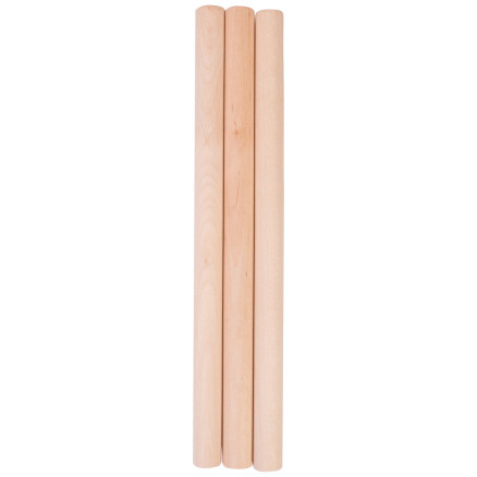 fromWOOD runder Stab Birke 16mm 25cm - 3 Stk von fromWOOD