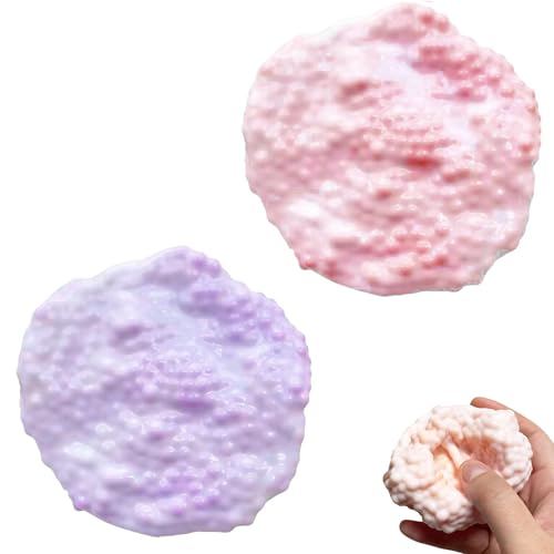 2 Stück Anti Stress Ball für Erwachsene, Stress Ball, Stressbälle, Stressball, Taba Squishy, Fufu Squishy, Trauben Stressball, Kleines Perlen Quetschball Spielzeug für Kinderb und Erwachsene von fufupaw