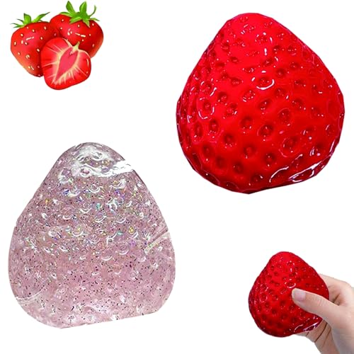 2 Stück Taba Squishy, Fufu Squishy, Squishy XXL, Squishy, Squishy Erdbeere, Fufu Squishy XXL, Taba Squishy XXL , Bunte Design für alle Altersgruppen, Stressabbau und entspannendes Spielzeug von fufupaw