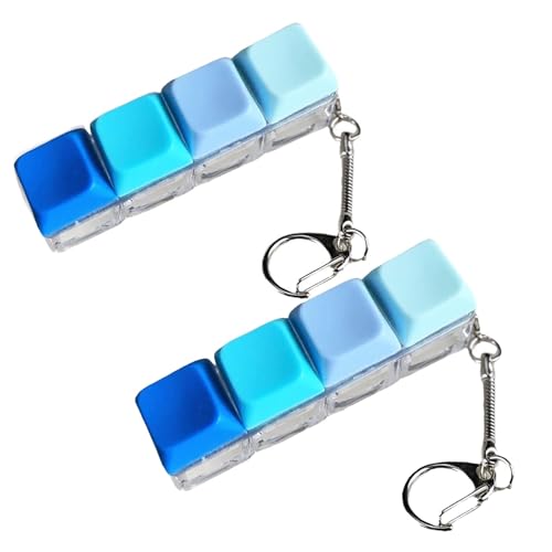 2 Stück Tastatur Fidget Toys, Fidget Schlüsselanhänger, Perfekt Als Stressabbau Toys Für Party, Schule, Büro, Schlüsselanhänger Lustig Für Stressabbau, Keycaps Mit Farbigen Designs 2 Stück Tastatur Fidget Toys, Fidget Schlüsselanhänger, Perfekt Als Stressabbau Toys Für Party, Schule, Büro, Schlüsselanhänger Lustig Für Stressabbau, Keycaps Mit Farbigen Designs von fufupaw