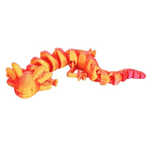 Axolotl Spielzeug, 3D Spielzeug, 3D Figuren, Axolotl Figur, Niedliches Axolotl Kuscheltier, 3D Gedruckte Dekoration für Zuhause, Büro, Schule und Geschenke, Ideal für Kinder und Erwachsene(19cm) ﻿ von fufupaw