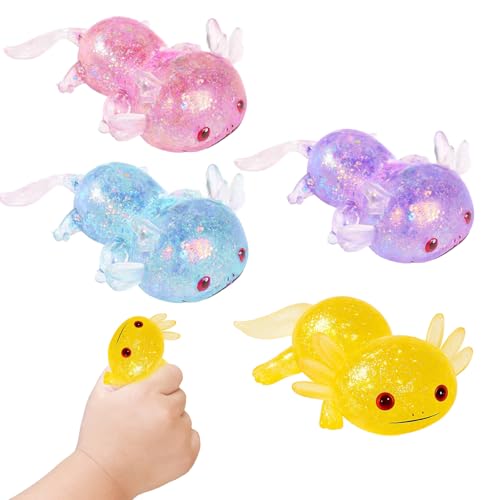 4 Stück Axolotl Spielzeug, Squeeze Toy, Stress Relief Squishy Ball, Squishy Toy, Anti-Stress-Spielzeug für Erwachsene & Kinder, Weiches Sensorikspielzeug Mit Realistischer Textur 4 Stück Axolotl Spielzeug, Squeeze Toy, Stress Relief Squishy Ball, Squishy Toy, Anti-Stress-Spielzeug für Erwachsene & Kinder, Weiches Sensorikspielzeug Mit Realistischer Textur von fufupaw