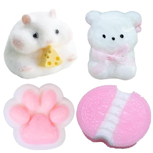 4 Stücke Taba Squishy Set, Fufu Squishy, Taba Squishy, Anti-Stress Spielzeug, 1 Weiße Hamster, 1 Gelber Bär, 1 Weiß-Rosa Katzenpfote, 1 Rosa Squishy, Ideal Für Alle Altersgruppen 4 Stücke Taba Squishy Set, Fufu Squishy, Taba Squishy, Anti-Stress Spielzeug, 1 Weiße Hamster, 1 Gelber Bär, 1 Weiß-Rosa Katzenpfote, 1 Rosa Squishy, Ideal Für Alle Altersgruppen von fufupaw