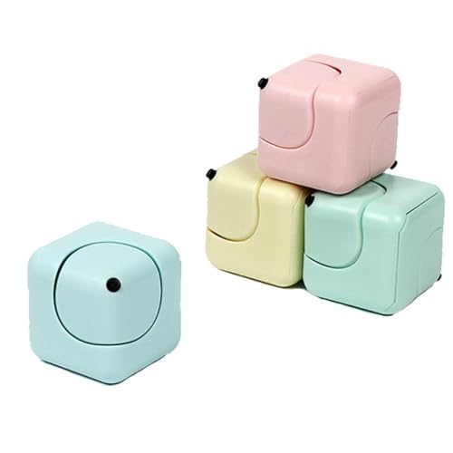 4 Stück Fidget Würfel, Schöner Würfel, Fidget Würfel, Fidget Cube, Unendlichkeitswürfel, für Stressabbau und Konzentration, Ideal für Büro, Schule und Zuhause, Büro Schreibtisch Gadget von fufupaw