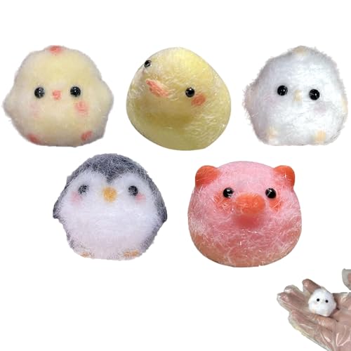 5 Stück Taba Squishy, Fufu Squishy, Squishy, Squeeze Toy, Squishy Küken, Taba, Fufu, Antistress Spielzeug Perfektes Squeeze Spielzeug für Kinder & Erwachsene Stress Relief Geschenk von fufupaw