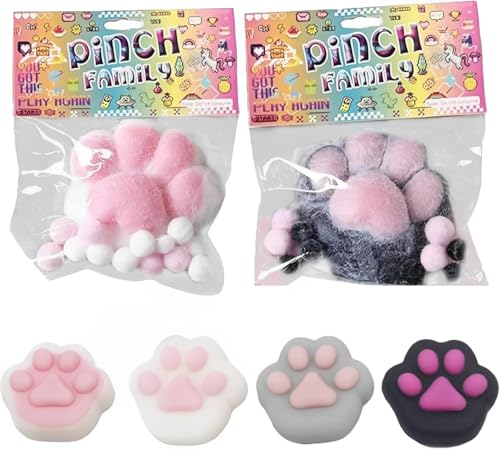 6 Stück ﻿Squishy Pfote, katzenpfoten Squishy, Fufu Squishy, Taba Squishy, Cat Paw Squishy, Katzenpfoten Squishy, Fufu Squishy für Stressabbau Lindern Sie Stress, Jugendliche Oder Alle von fufupaw