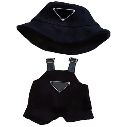 Kleidung für Puppen , Outfit für Puppen , Schwarze Mütze und Latzhose, 1 Set, Ideal für Sammler, Kinder und Spielzeugliebhaber, Perfekt für Dekoration und Geschenke Kleidung für Puppen , Outfit für Puppen , Schwarze Mütze und Latzhose, 1 Set, Ideal für Sammler, Kinder und Spielzeugliebhaber, Perfekt für Dekoration und Geschenke von fufupaw