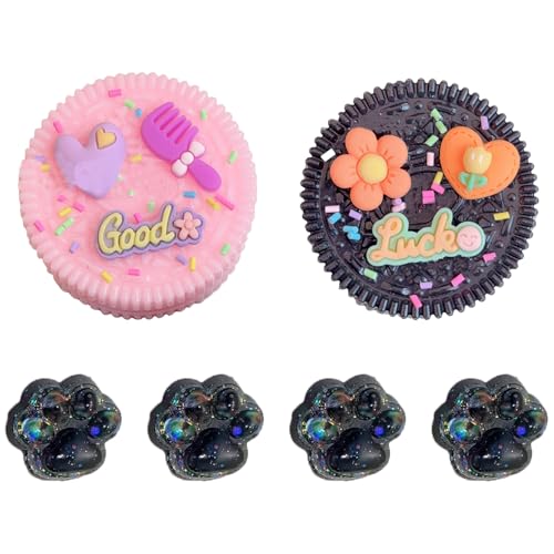 Taba Squishy, Fufu Squishy, 2 Stück Biscuit Stress Relief Toy und 4 Stück Mini Katzenpfoten, Squishy Squeeze Spielzeug, Sensorisches Quetschspielzeug für Anti Stress und Angst Relief Taba Squishy, Fufu Squishy, 2 Stück Biscuit Stress Relief Toy und 4 Stück Mini Katzenpfoten, Squishy Squeeze Spielzeug, Sensorisches Quetschspielzeug für Anti Stress und Angst Relief von fufupaw
