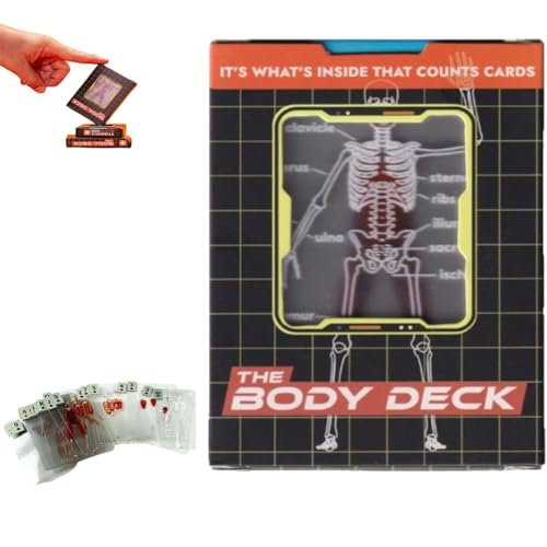 The Body Deck, Skelett Anatomie Spielkarten, Menschliche Anatomie Lernkarten, Spielkarten, Transparente Bild Karten, Ideal Für Studenten, Pädagogen Und Sammler, Decks Von Durchscheinenden Spielkarten The Body Deck, Skelett Anatomie Spielkarten, Menschliche Anatomie Lernkarten, Spielkarten, Transparente Bild Karten, Ideal Für Studenten, Pädagogen Und Sammler, Decks Von Durchscheinenden Spielkarten von fufupaw