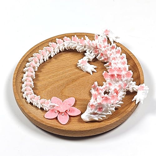 fufupaw 28 cm 3D Drache, Drachenei, Drachenei Mit Drache, Fantastische Universumsdekoration, Sakura Fidget Toy, Geheimnisvolle Drachen Spielzeug Einzigartige Geschenkidee Innendekoration Für Zuhause von fufupaw