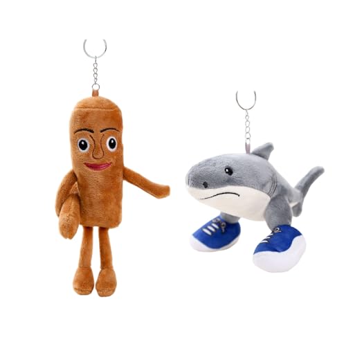fufupaw 2Stück Tralalero Tralala Kuscheltier Set, Lustige Italian Brainrot Plüschfigur mit Lollipop-Mann, Ideal für Kinder und Erwachsene, Sammlerstück für Fans fufupaw 2Stück Tralalero Tralala Kuscheltier Set, Lustige Italian Brainrot Plüschfigur mit Lollipop-Mann, Ideal für Kinder und Erwachsene, Sammlerstück für Fans von fufupaw
